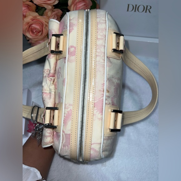 💯Authentic CHRISTIAN DIOR Top Handle Bag Floral Vintage - Picture 8 of 16